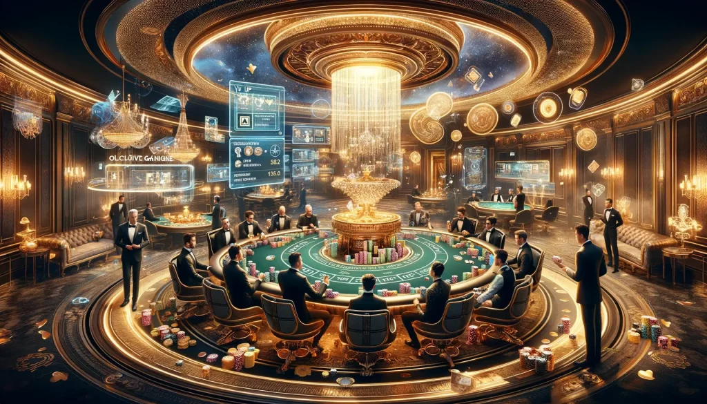 VIP poker table in an online casino